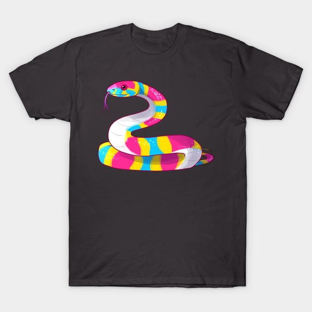 Pansssexual Snake T-Shirt by candychameleon